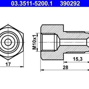 Adapter, przewód hamulcowy ATE 03.3511-5200.1 Nie przegap