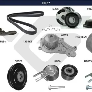 Oferta czasowa Zestaw paska klinowego wielorowkowego HUTCHINSON MK27