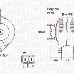 Alternator MAGNETI MARELLI 063731526010 Tylko do końca tygodnia