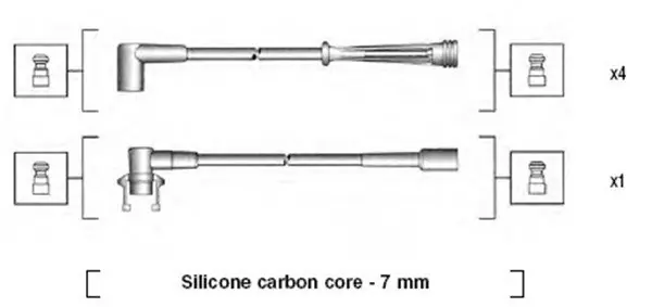 Zestaw przewodów zapłonowych MAGNETI MARELLI 941145130710 Hit cenowy