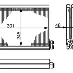 Parownik, instalacja klimatyzacji MAHLE AE 71 000S Premium