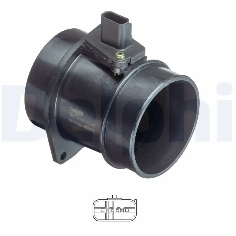 Bestseller Przepływomierz masowy powietrza DELPHI AF10380-12B1