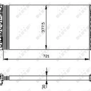 Chłodnica silnika NRF 54696 3A0121253C Darmowy zwrot